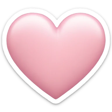 Pastel pink heart sticker