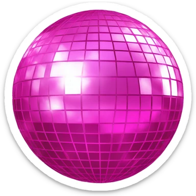 disco ball pink sticker
