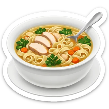 chicken noodles sticker