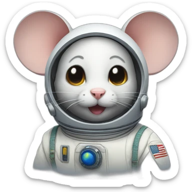 Space mouse sticker