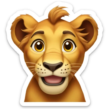 Simba lion king sticker