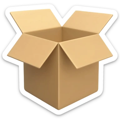 Emoji open box sticker