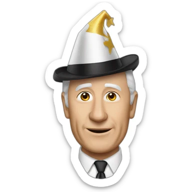 sir bobby charlton party hat sticker