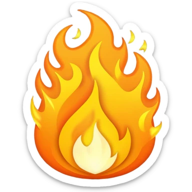 prayer fire sticker