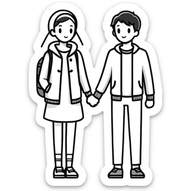 Power couple sticker