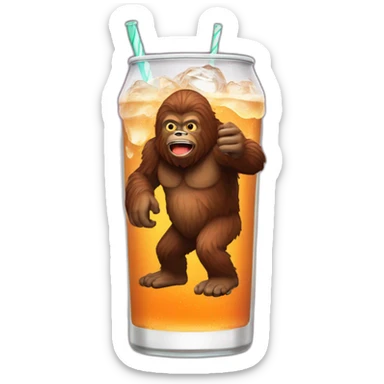 sasquatch drink soda sticker
