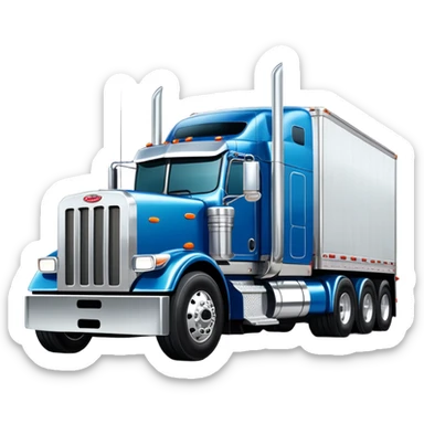 Peterbilt 18 wheeler trailer  sticker