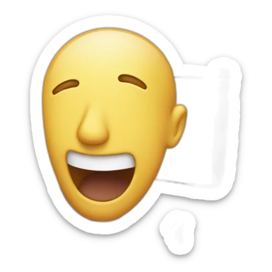 A man’s head popping out of a toilet sticker