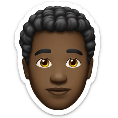 Black man in the 60s realistic  sticker