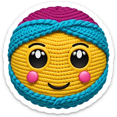 Crochet sticker