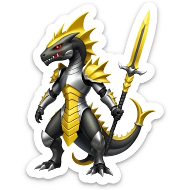 Haxorus (full body) sticker
