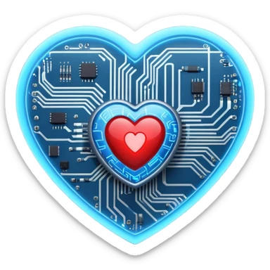 internet security heart sticker