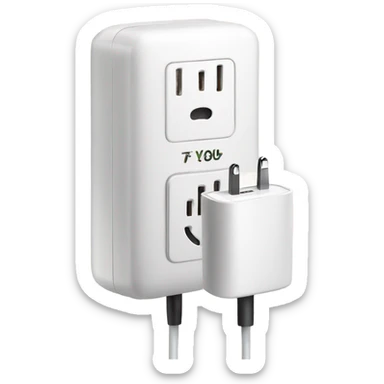  coffee and phone charger sticker