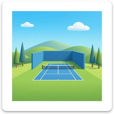 Padel tennis sticker