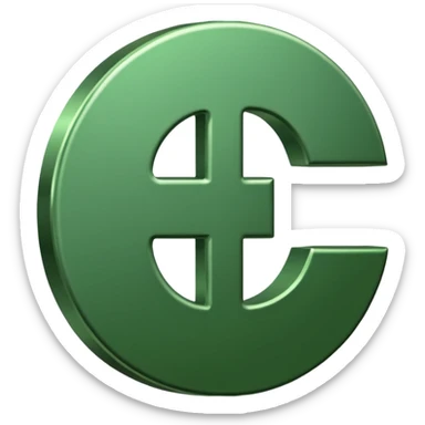 Cashapp emoji, a green dollar symbol with white background, no faces, like the app called cashapp sticker