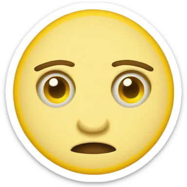 yellow circle emoji crossing eyes sticker