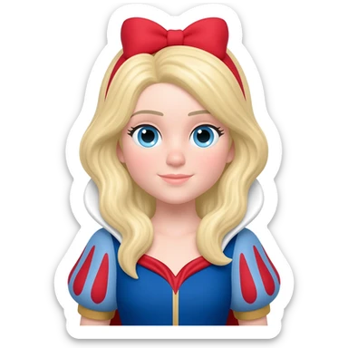 Une fille comme blanche neige sticker
