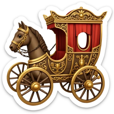 Roman chariot sticker