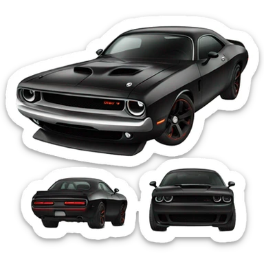 set dodge hellcat sticker