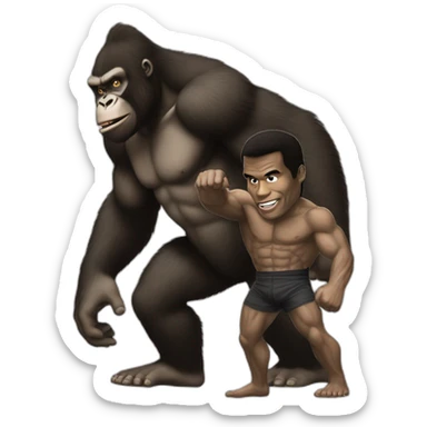 King Kong with Mohamed Ali  sticker