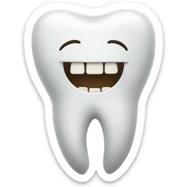 Tooth that is a dentist sticker