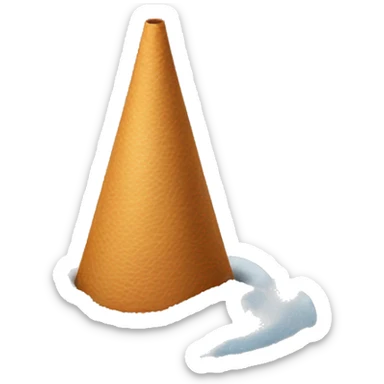 cone in the snow sticker