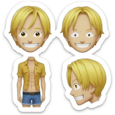 Sanji one piece sticker