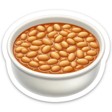 Cooked fassolia beans  sticker