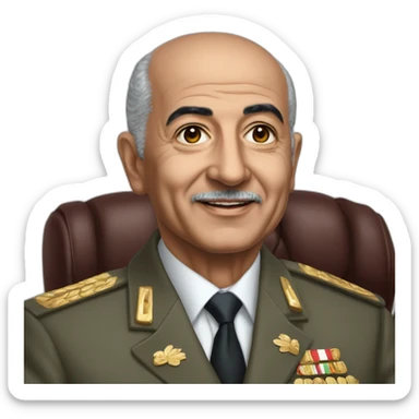 Abdelmadjid Tebboune Président de la République algérienne démocratique et populaire sticker