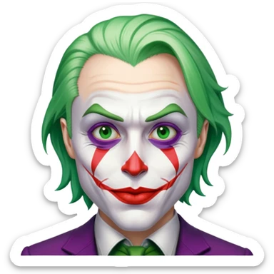 The Joker with Elon Musks face sticker