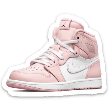 Baby pink and white Jordan 1 sticker
