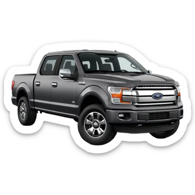 Dark Grey Ford F150 crew cab sticker