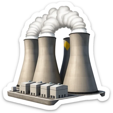 realistic nuclear power plant sticker