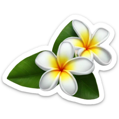 plumeria sticker
