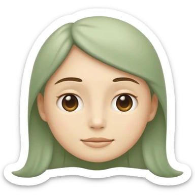 Minimal wellness emoji representing tighter skin and firmness,
subtle lifting effect, smooth contours, calm and natural,
no beauty or cosmetic symbols, soft sage green color palette sticker