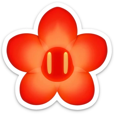 mario fire flower sticker