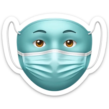 medical mask sticker