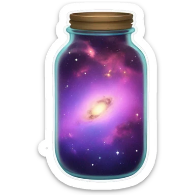 nebula in a jar sticker