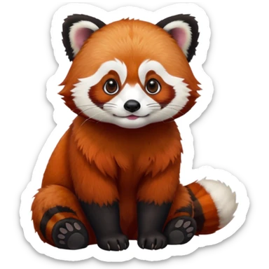 red panda sticker