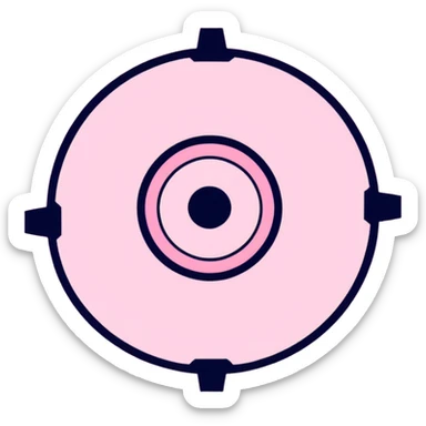 Pink setting gear sticker