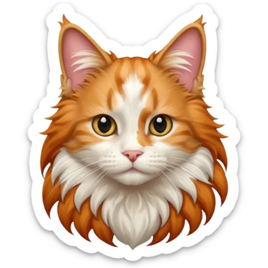 a newborn mainecoon sticker