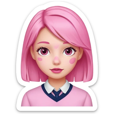 Cute preppy and pink sticker