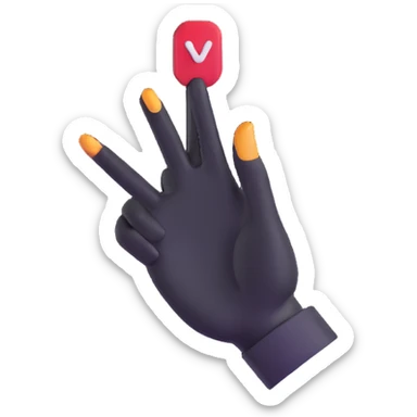 Roblox clicker button with hand cursor sticker