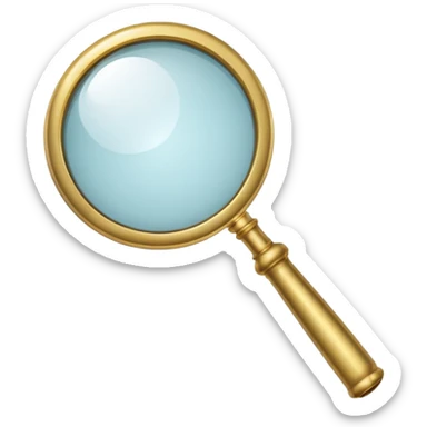 magnifying glass sticker