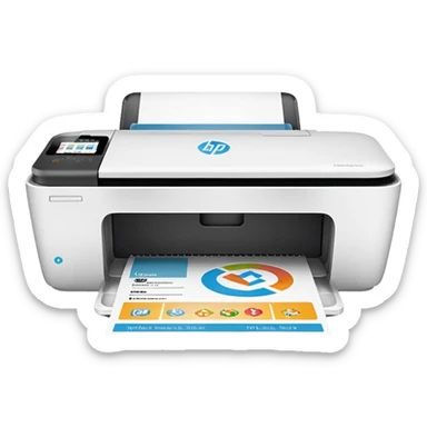 HP DeskJet 4175e printer with Instant Ink logo on the paper tray sticker