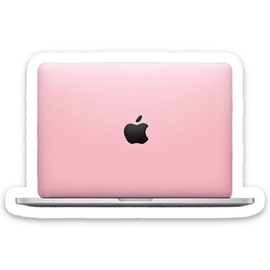 Pink MacBook  sticker