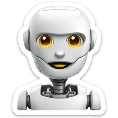 un robot care supravegheaza copii sticker