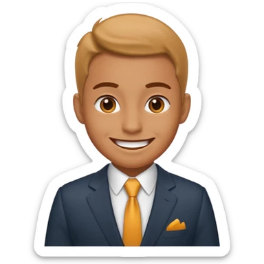 mischievous love island host voice over sticker