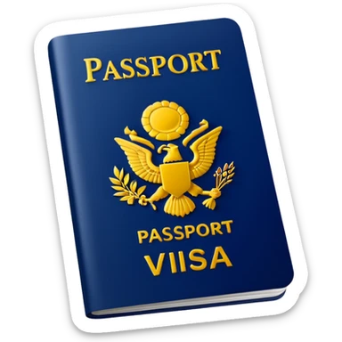 passport and visa sticker