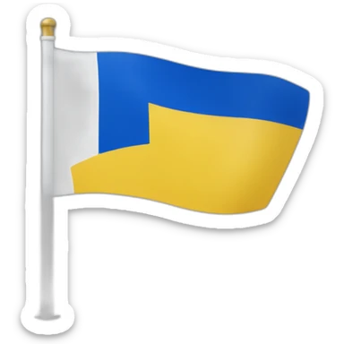 yellow and blue flag with Madrid writing in white sticker